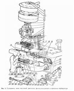 Поршни и шатуны, вал коленчатый и маховик, вал распределительный, клапаны и толкатели клапанов двигателя для ГАЗ-52-02