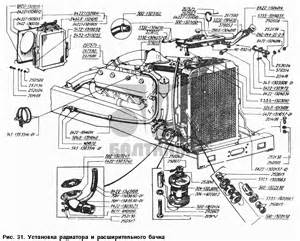 Трубопроводы и шланги к передним ресиверам и тормозным аппаратам МАЗ-64229 для МАЗ-54328