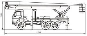 Схема тормозного привода автомобиля МАЗ-53371 для МАЗ-53371