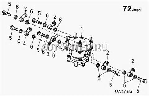Установка механизма опрокидывания кузова (680) для Татра 815-2 EURO II