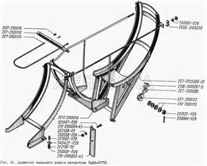 Воздухопроводы управления раздаточной коробкой, коробкой отбора мощности и блокировкой дифференциалов мостов для КрАЗ 6443 (каталог 2004 г)