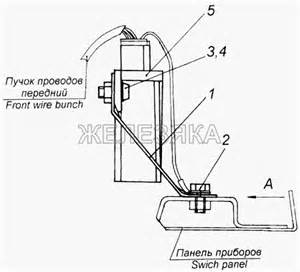Установка трубки вентиляции картера для КамАЗ-4326 (каталог 2003г)