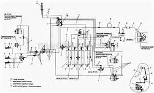 Схема пневматическая соединений тормозной системы для K-744P1