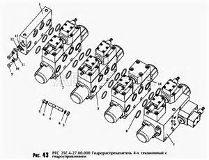 Секция рабочая 3-х позиционная с переливными клапанами РГС 25Г-12.26.000 в Беларуси