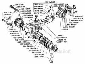 Купить Глушитель, резонатор, трубы и подвеска глушителя двигателей ЗМЗ-406 (для автомобилей выпуска до августа 2003года)
