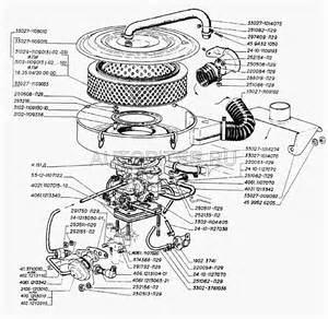 Глушитель, трубы и подвеска глушителя двигателя УМЗ-4215 для ГАЗ-2705 (дв. ЗМЗ-402)