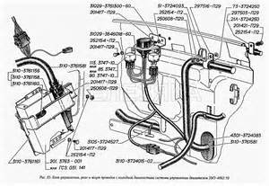 Узлы и детали системы вентиляции, воздухо- и топливоподачи для ЗМЗ-4062.10