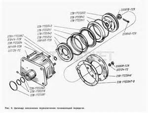 Купить Механизм переключения понижающей передачи коробок передач ЯМЗ-238