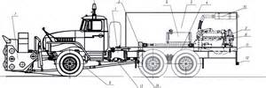 Система рулевого управления и подъема запасного колеса для УРАЛ-4320