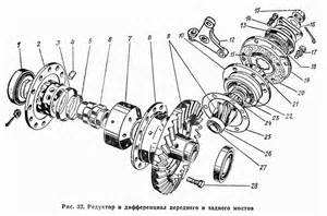 Распределительный вал, клапаны и толкатели для ГАЗ-66 (Каталог 1983 г.)