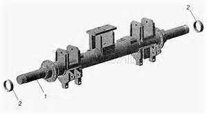 8602-2410100-20, 8332-2410100-20, 8602-2410101-20, 8332-2410101-20 Ось с тормозами и колесами для НефАЗ-8332 (двускатный)