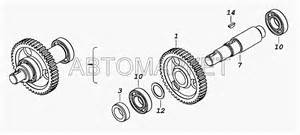 740.21-1005059-10 Установка гасителя крутильных колебаний и полумуфты отбора мощности для 740.31-240 (Евро 2)