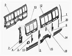 Каркас с полом передний (3221-5101012-10) для ГАЗ-2705, 3221 (куз. детали)